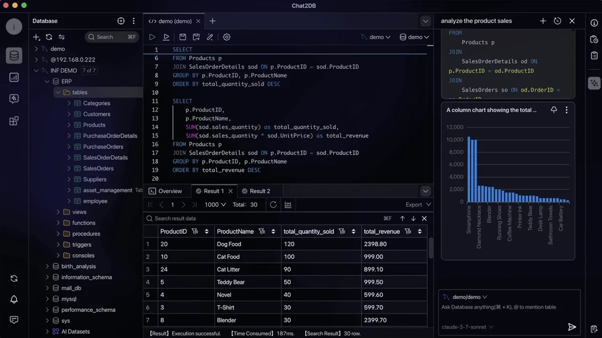 Chat2DB official project interface or overview