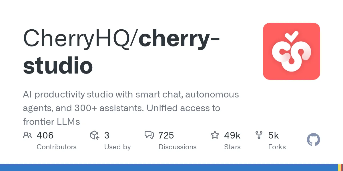 Cherry Studio official project interface or overview