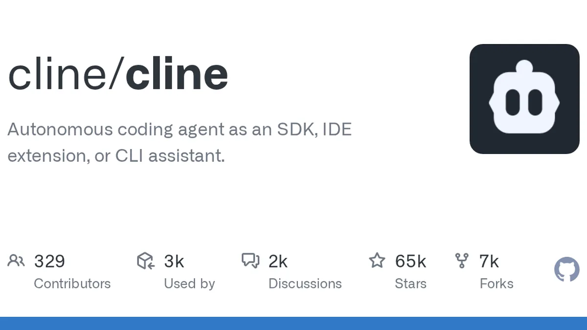 Cline GitHub project preview and development overview