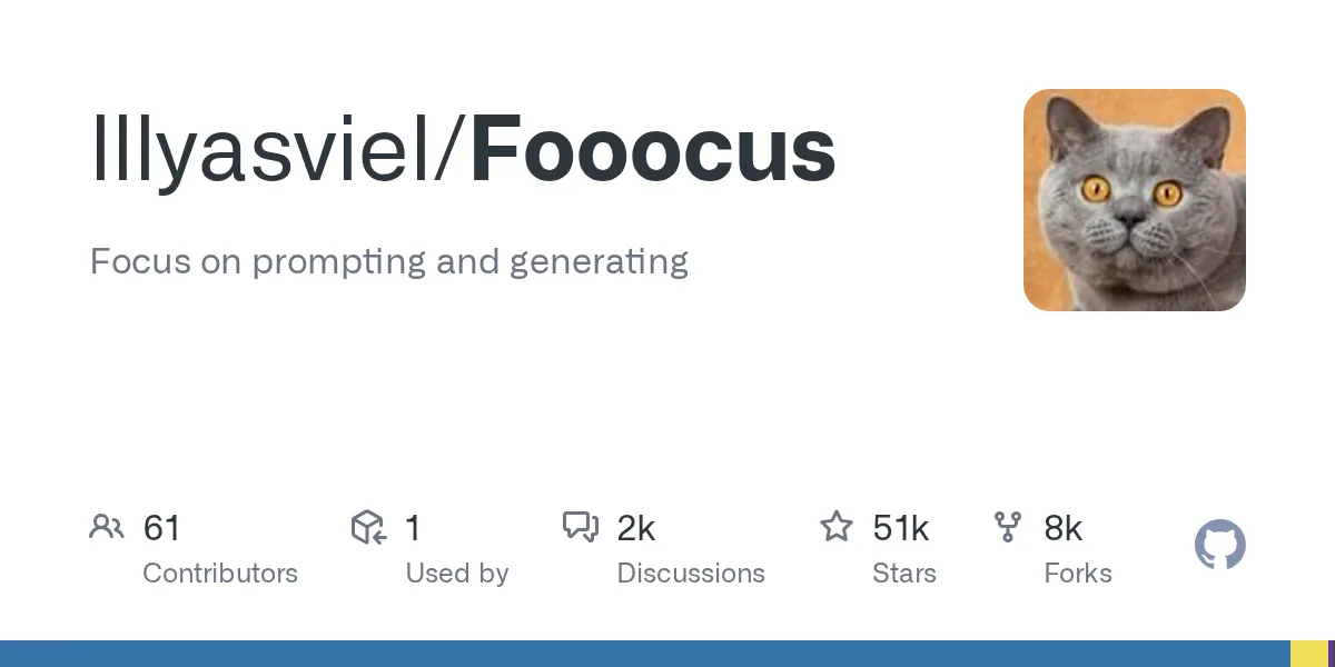 Fooocus official project interface or overview