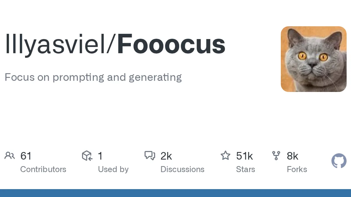 Fooocus GitHub project preview and development overview