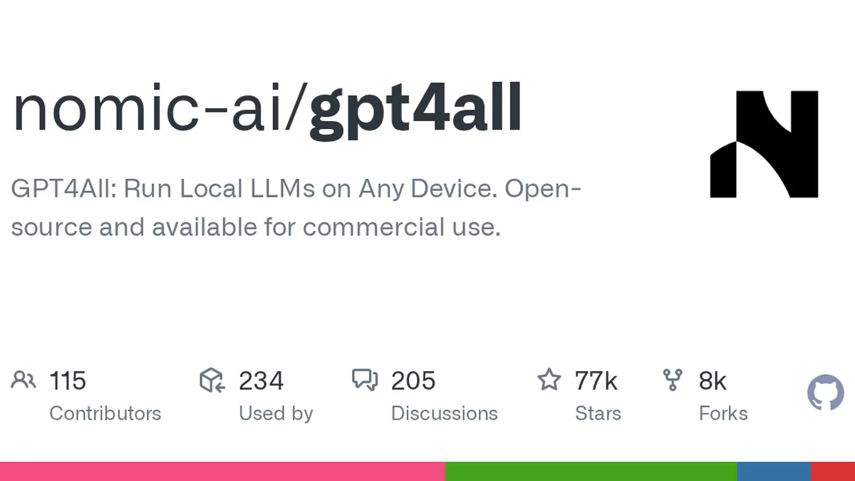 GPT4All GitHub project preview and development overview