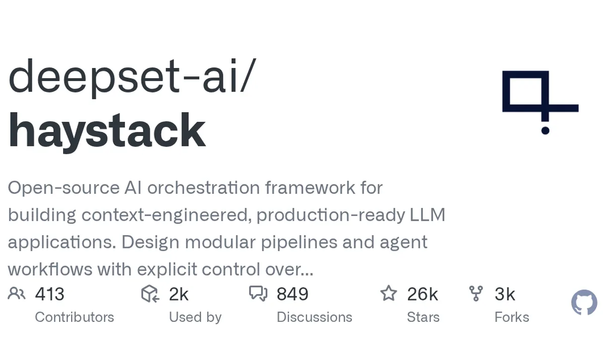 Haystack GitHub project preview and development overview