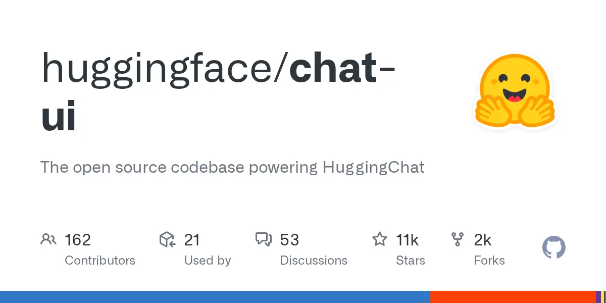 Hugging Face Chat UI official project interface or overview