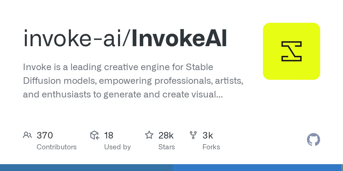 InvokeAI official project interface or overview