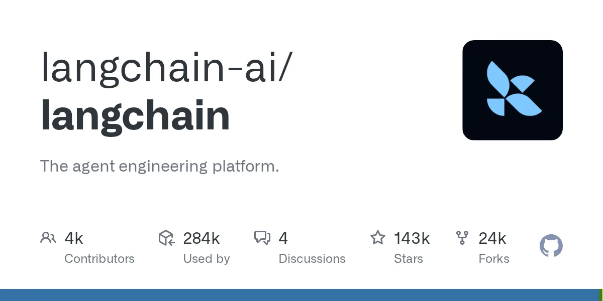 LangChain official project interface or overview