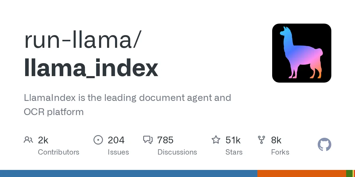 LlamaIndex official project interface or overview
