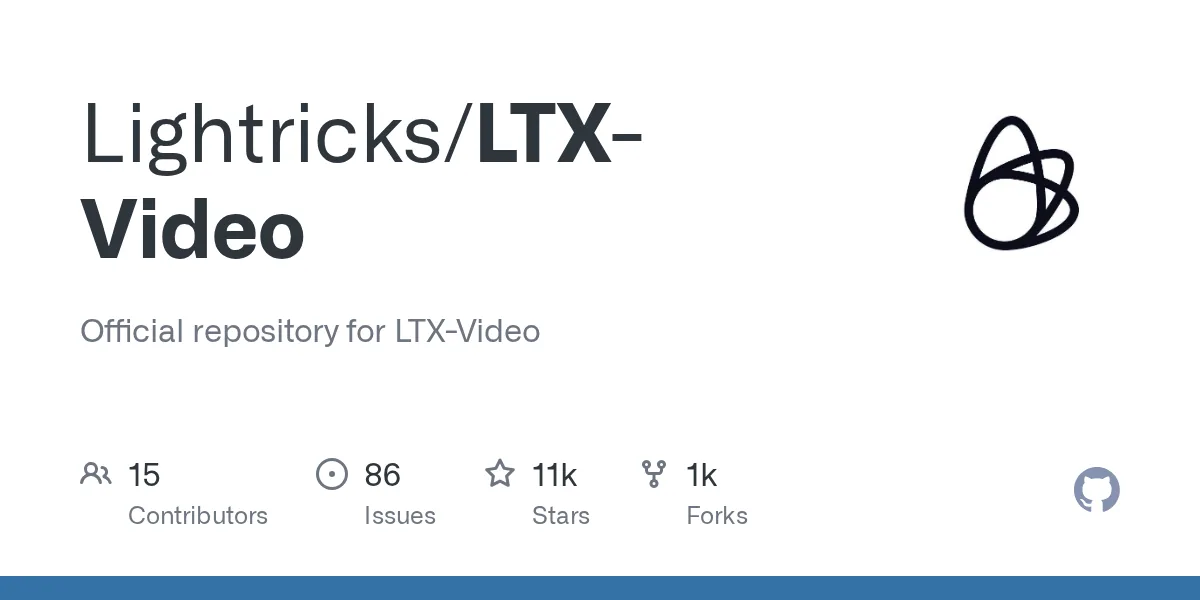 LTX-Video official project interface or overview