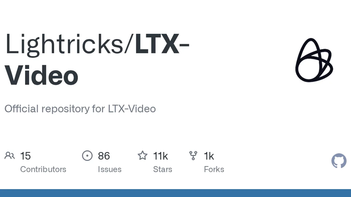 LTX-Video GitHub project preview and development overview