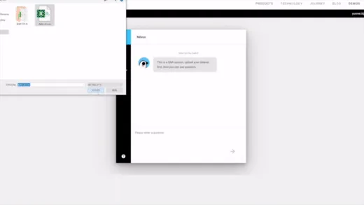 Milvus question answering demo