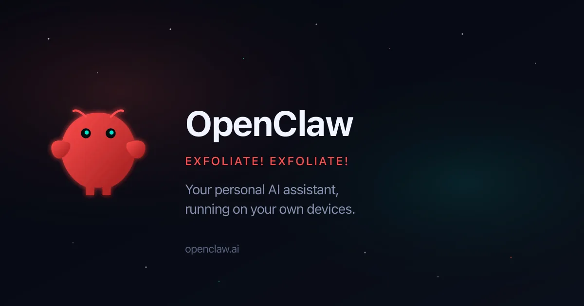 OpenClaw personal AI assistant official overview graphic