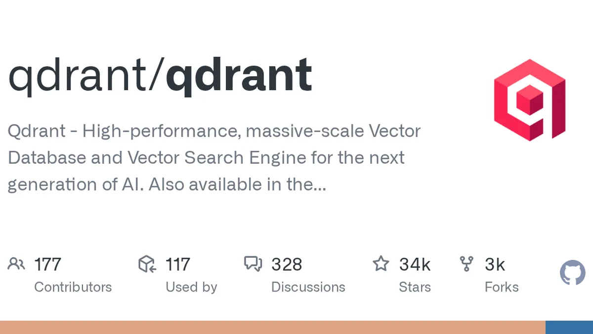 Qdrant GitHub project preview and development overview