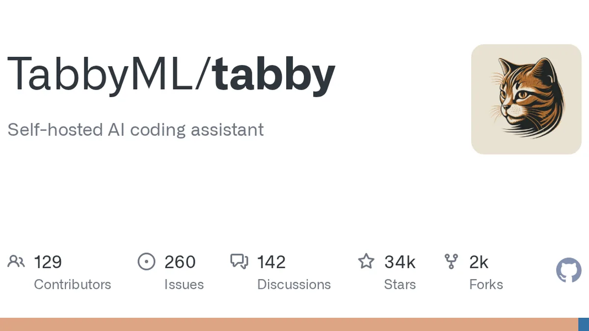 Tabby GitHub project preview and development overview