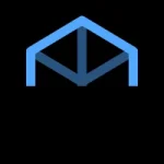 Agent Skills official blue geometric project mark on a black background
