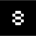 Strix official white geometric logo on a black background